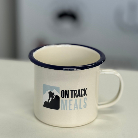 On Track Meals Enamel Mug