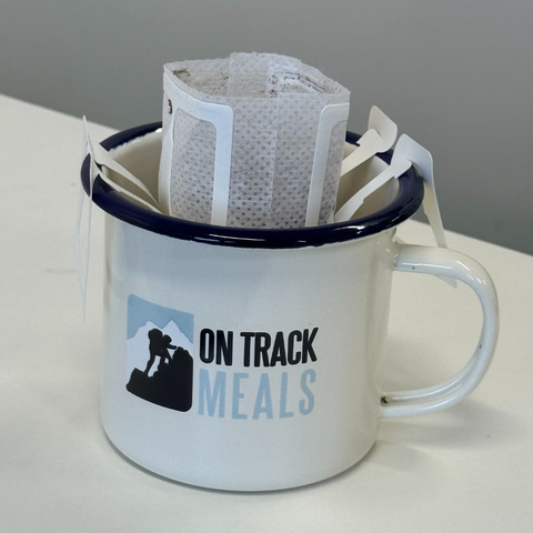 On Track Meals Enamel Mug