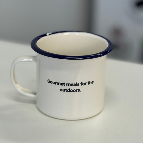 On Track Meals Enamel Mug