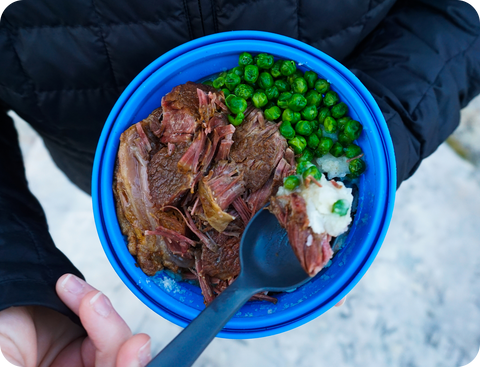 American steak meal