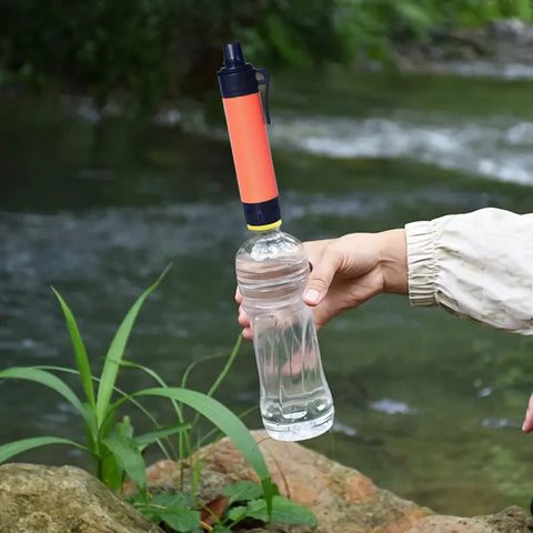 Water Filter Straw-Portable Survival Water Purifier