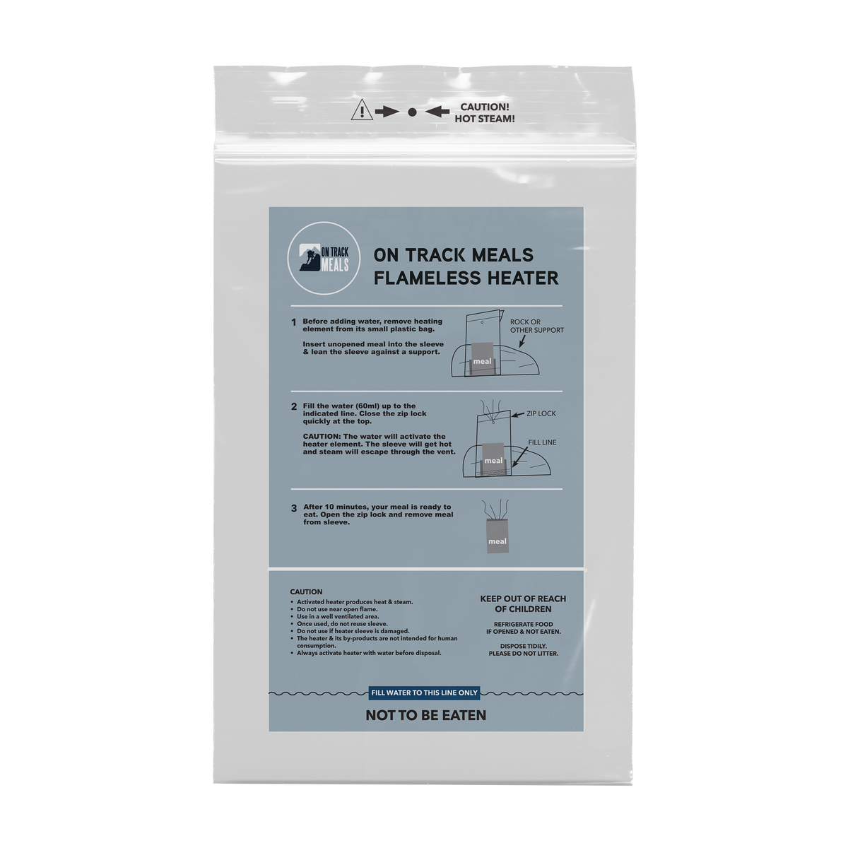 How does a Flameless Heater bag work to heat meal – On Track Meals